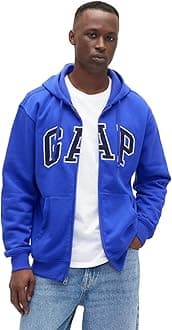 GAP Logo Heritage Hoodie Hooded Full Zip Sweatshirt