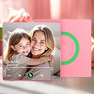 Custom Music Fridge Magnet Gifts for Mom - Personalized Mothers Day Birthday Gift for Mom, Grandma, Wife, Custom Photo & Song Spotify Plaque Music Box, Heartfelt Home Decor for Birthdays, Anniversary