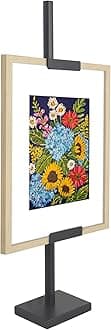 Americanflat Adjustable Tabletop Easel Stand for Picture Frames up to 28" - Ideal Picture Frame Stand to Display Art, Signs, or Photos - Use Easel Stands for Home or Events - Black