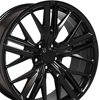 OE Wheels CV25 20 Inch Rim Fits Camaro ZL1 Style 5x120 20x8.5 Satin Black - Hollander 5773 (1)