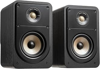 Polk Audio POLK AUDIO SIGNATURE ELITE ES15 Compact Bookshelf Speaker Black ES15BLK (Set of 2)