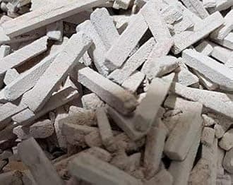 Aapkidukan White Slate Pencil Crumbs (tukda) 4 Piece Splits - 250 Grams