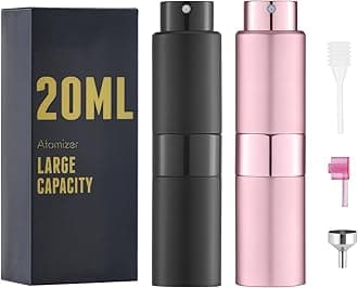 20ML Perfume Atomizer, Empty Cologne Spray Bottle, Mini Sprayer Dispenser for Travel (2PCS)
