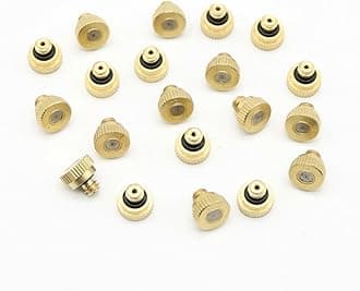 20pcs Brass Misting Nozzles fog nozzle spray nozzle for Cooling System 0.02"