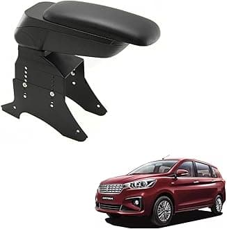 Kozdiko Car Centre Console Hand Armrest Black Compatible with Maruti Suzuki Ertiga (2018-Present)