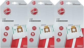 Hoover 35602586 H81 Kit Microfiber 3 Packs of 4 Bags, Extrafiltering and Anti Odor, Original, Plastic