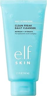 SKIN Holy Hydration! Clean Freak Daily Cleanser, Gentle Hydrating Gel Face Cleanser, Made With Hyaluronic Acid, Vegan & Cruelty-Free, 5.5 fl oz