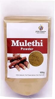 Jioo Organics Mulethi Powder Licorice Root - Pack of 100g