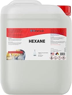 DIYChemicals Hexane –- High Purity Laboratory Grade Industrial Nonpolar Solvent for Cements, Ink, Botanical Plant Extraction - Made in USA - 1 Quart (32 fl oz)