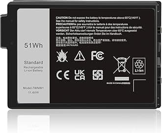 TREE.NB 7WNW1 Laptop Battery Replacement for Dell Latitude 5424 Rugged Extreme, Latitude 5420 Rugged Extreme, Latitude 7424 Rugged Extreme P85G P85G001 P86G P86G001 DMF8C GK3D3 6NNCF DP3KF
