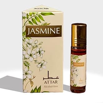 Jasmine Attar Oil by Dukhni | Arabic perfume oils for men and women | 100% pure ittar roll on oud oil, woody oudh | Eid, Ramadan, Umrah Gifts & Vegan Islamic Fragrances