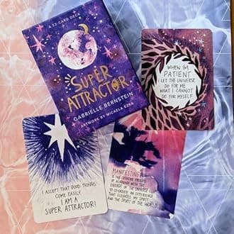 AYME Tarot Cards 52 Pieces Super Attractor Tarot Card Game Decks For Beginners, Classic Traditional Standard Tarot Deck Fortune Telling Game Divination Toolsfor Adults (Style 14)