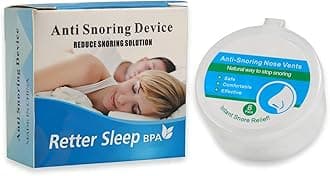 CINWAUVO Anti Snoring Nose Vent 8 Nasal Cones Nasal Dilator to Stop Snoring - Effective Snore Stopper Anti Snoring Devices Easy to Use Snoring Solution