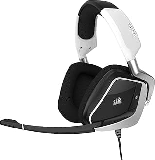 Corsair Void RGB Elite USB Premium Gaming Headset with 7.1 Surround Sound, White (CA-9011204-NA)