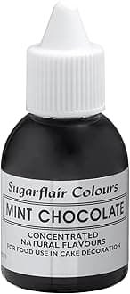 Sugarflair Mint Chocolate Natural Flavouring - Concentrated Natural Food Flavouring for use in Cakes, Cupcakes, Frostings, Drinks, Ice Creams - 30ml
