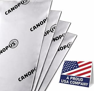 CANOPUS Professional Car Sound Deadening Mat 80 mil Total 10 sqft, Butyl Sound Deadener Mat with Self Adhesive, Noise Dampening for Car Trunk, Door, Floor and Ceiling, Silver