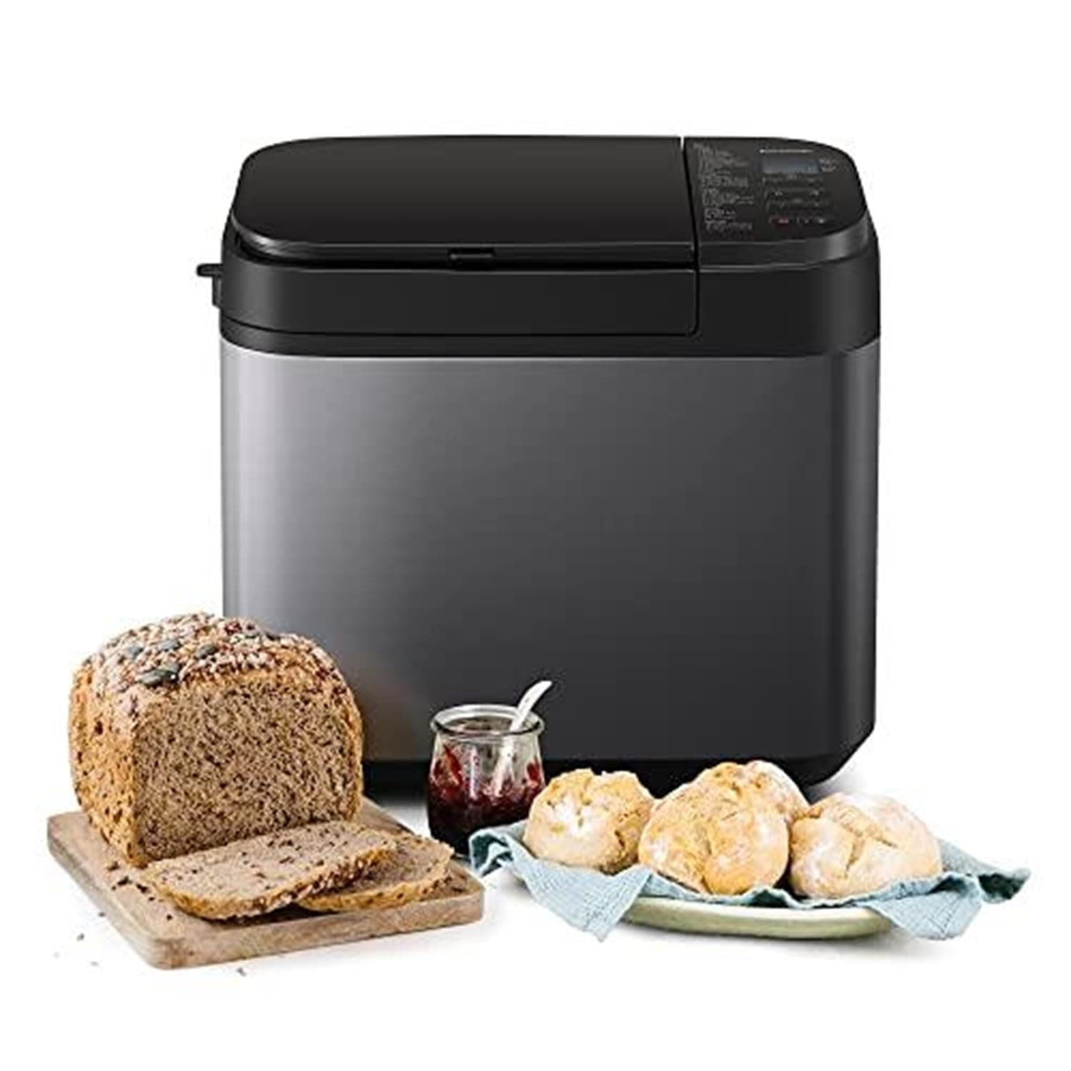 Panasonic SD-YR2540 Fully Automatic Bread maker, with Yeast/Raisin & Nuts Dispenser, 32 Programmes, 4 Gluten-Free Mode, Dual Temperature Sensors, 13 Hours Digital Timer, Stainless