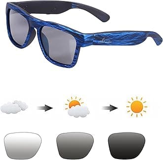 Polarized Sunglasses with Bluetooth Speaker, Open Ear Audio, Athletic/Outdoor UV Protection and Voice Control