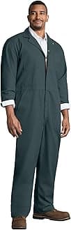 Red Kap Men's Twill Action Back Coverall, Spruce Green, 36