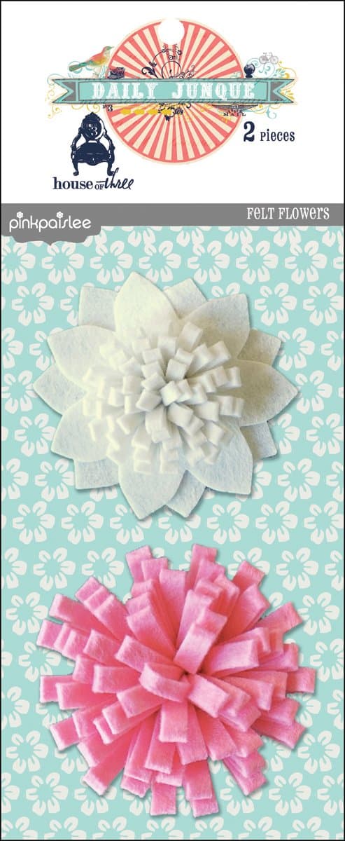 Daily Junque Felt Flowers-