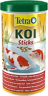 Tetra Pond Koi Sticks Koi Food for Colourful Fish and Improved Water Quality, 1 Litre Tin
