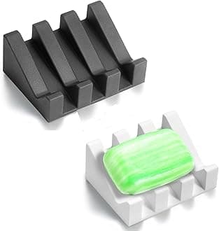 Soap Dish, Bar Soap Holder for Shower for Bathroom, Kitchen, Bathtub, Easy to Clean, Keep Soap Dry, Extend Soap Life