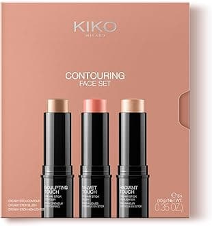 Contouring Face Set 01 – 3 Stick Makeup Kit with Cream Contour Stick, Highlighter & Blusher – Blendable Cool Tone Formula for Sculpted, Defined Finish