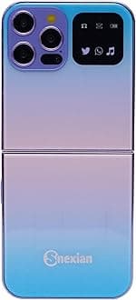 All-New Rock Z Flip Dual Sim |Keypad Mobile| with 2.4" Display |Flip|Fold| Call & SMS Indicator |Crystal Back Panel|BT Dialer|Voice Changer |Long Lasting Battery|Feature Phone| Blue+Pink