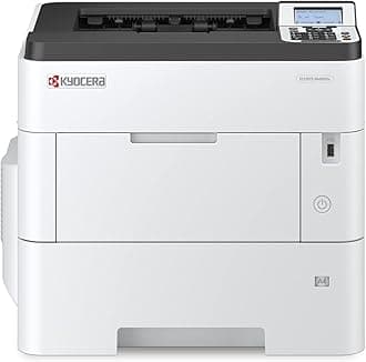 Kyocera ECOSYS PA6000x Monochrome Laser Printer, 62 ppm, 600 x 600 dpi and Up to Fine 1200 dpi, 600 Sheet Tray, 100 Sheet MPT, Duplex, 5 Line LCD w/Hard Key Panel, Gigabit Ethernet, USB, 512 MB