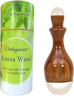 Vintageware® Kansa Wand Foot and Body Massager For Stress Relief, Detoxification And Deep Relaxation, Oval Shape (Design 2)