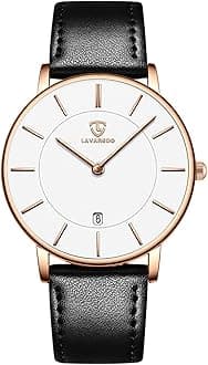 BEN NEVIS Mens Watches, Minimalist Fashion Simple Wrist Watch for Men Analog Date with Leather Strap