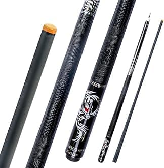 KONLLEN Carbon Fiber Pool Cue Stick Low Deflection Hand-Made Inlay Billiard Cue Ultra-Smooth Professional Feeling Billiard Pool Cue Sticks for Adults