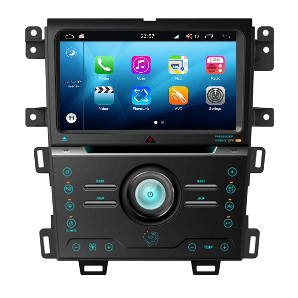 RoverOne Android System Car DVD Navigation for Ford Edge 2011 2012 2013 2014 2015 with Stereo Radio Bluetooth USB CarPlay WiFi Touch Screen