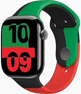 Apple Watch Series 10 [GPS, 42mm] - Slate Titanium Case with Black Unity Sport Band, M/L (Renewed)