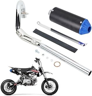 YYCKE Exhaust Muffler Silencer Pipe 28mm 90cc 110cc 125cc Dirt Pit Bike CRF50 SSR Baja Coolster Piranha Pister Pro Taotao 125cc TTR Taotao DB10 DB14