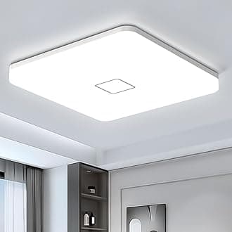 Airand 5000K LED Ceiling Light Flush Mount 24W 12.6in Square LED Ceiling Lamp for Kitchen Bathroom Hallway with 240Pcs LeD Chips Without Flicker, 2050LM, IP44, 80Ra+, 180W Equivalent (Daylight White)