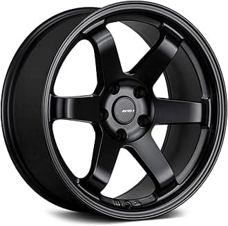 AVID.1 AV-06 Matte Black 18x9.5 Custom Wheel – Fits 5x114 Bolt Pattern with +38 Offset – Lightweight Performance Alloy Wheel – Aggressive Street Style & Track-Ready Car Accessories