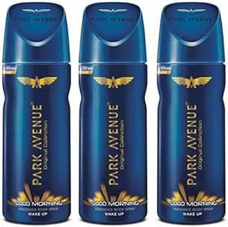 Park Avenue GOOD MORNING BODY SPRAY WAKE UP PACK OF 150MLX3 Deodorant Spray - For Men & Women (450 ml, Pack of 3)