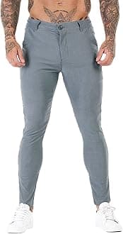 GINGTTOMen's Skinny Pants Slim Fit Chinos Pants For Man
