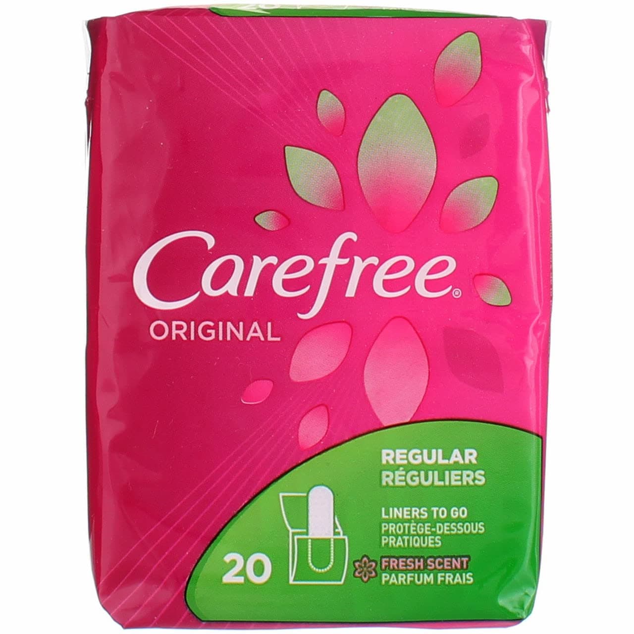 Carefree Original Regular Scented,20-Count