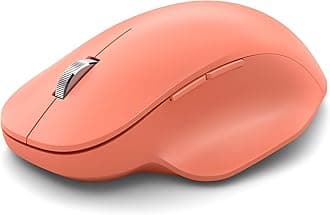 Microsoft Bluetooth Ergonomic Mouse, Peach - All-Day Comfort with Soft Thumb Rest, Connect Up to 3 Devices, 3 Programmable Buttons, PC & Mac Compatible