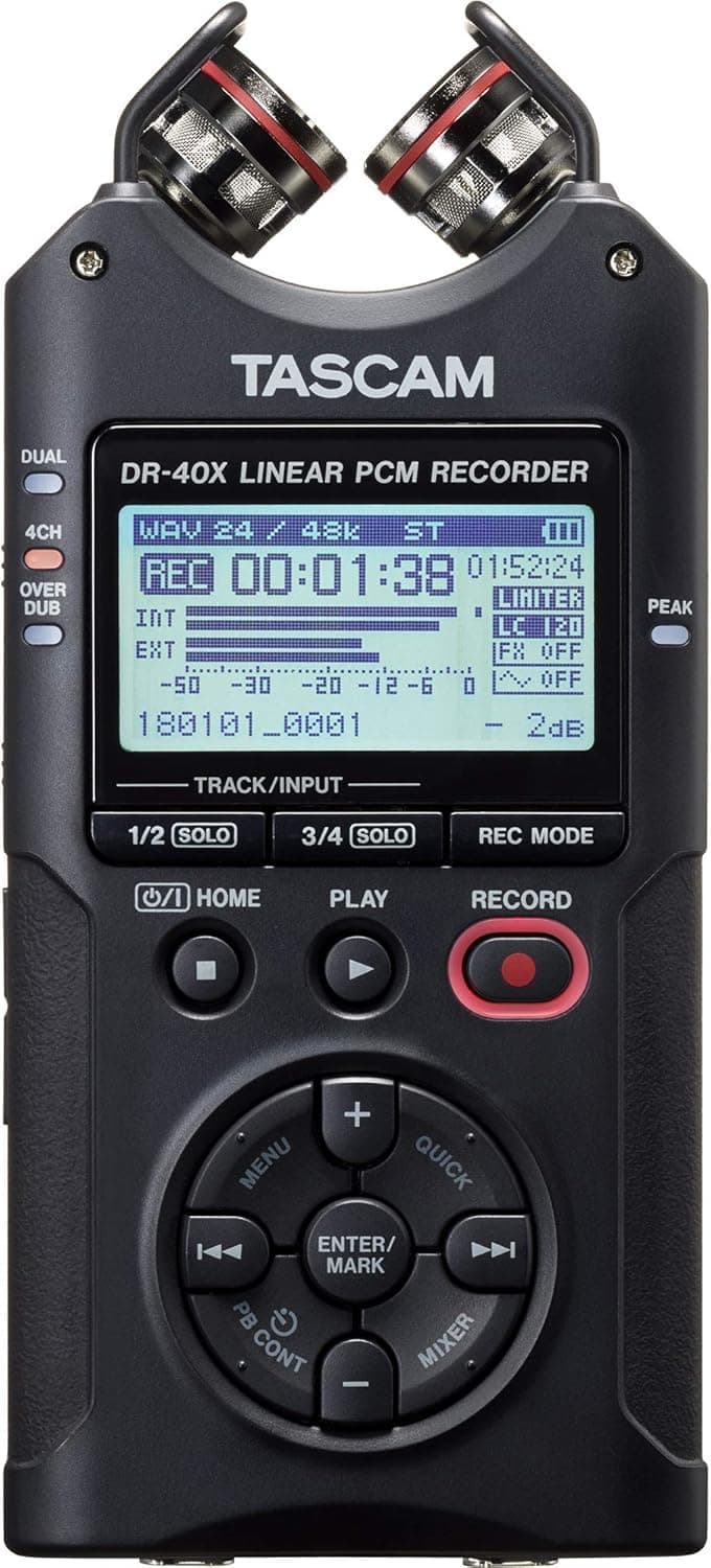 DR-40X 4-Slot Handheld Recorder with USB Interface