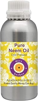 Deve HerbesPure Neem Oil (Azadirachta indica) Cold Pressed 1250ml (42 oz)