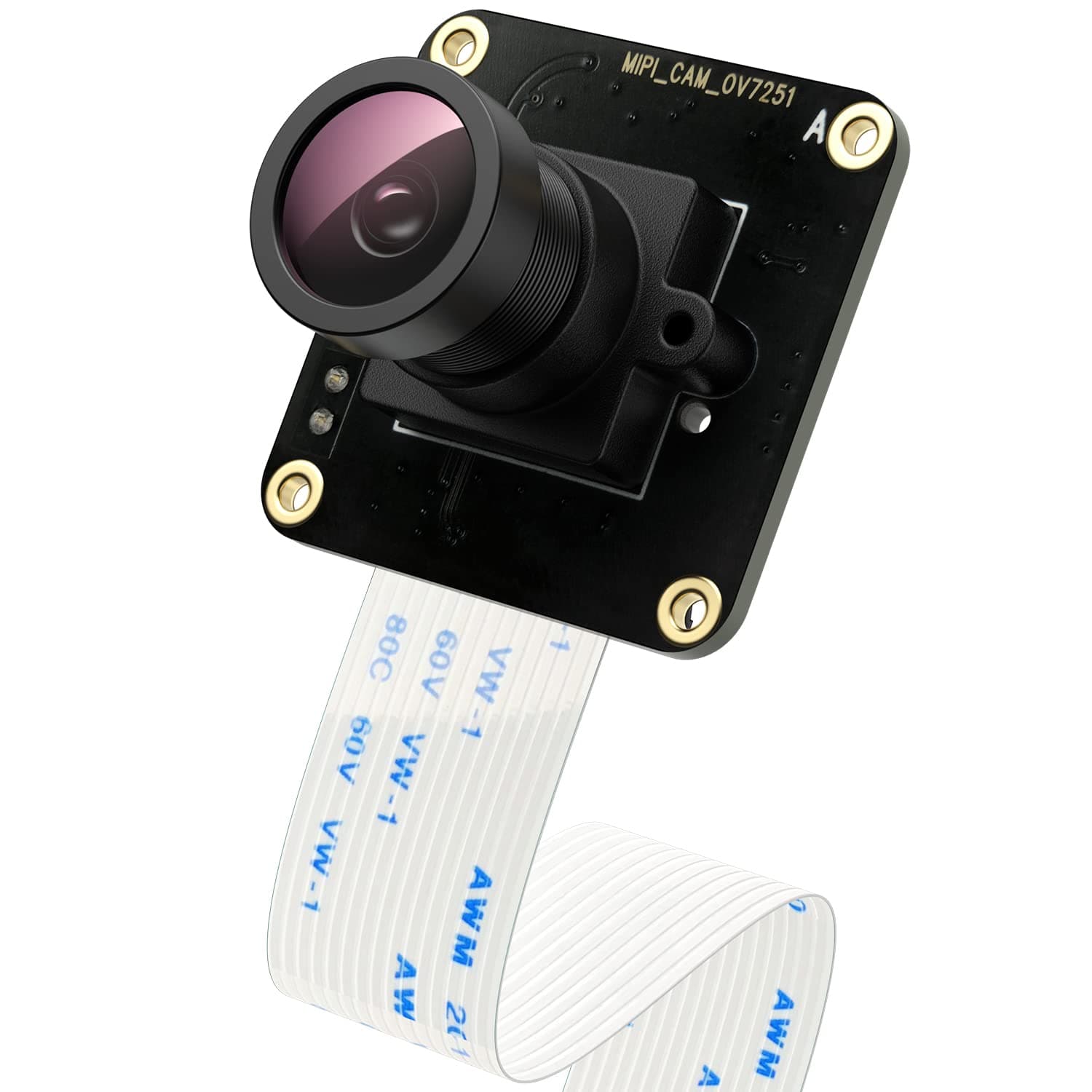 innomaker Global Shutter Camera Module with OV7251 Sensor Support Hardware & Software Trigger,Support Rpicam,Libcamera for Raspberry PI Build in Driver Unique Driver