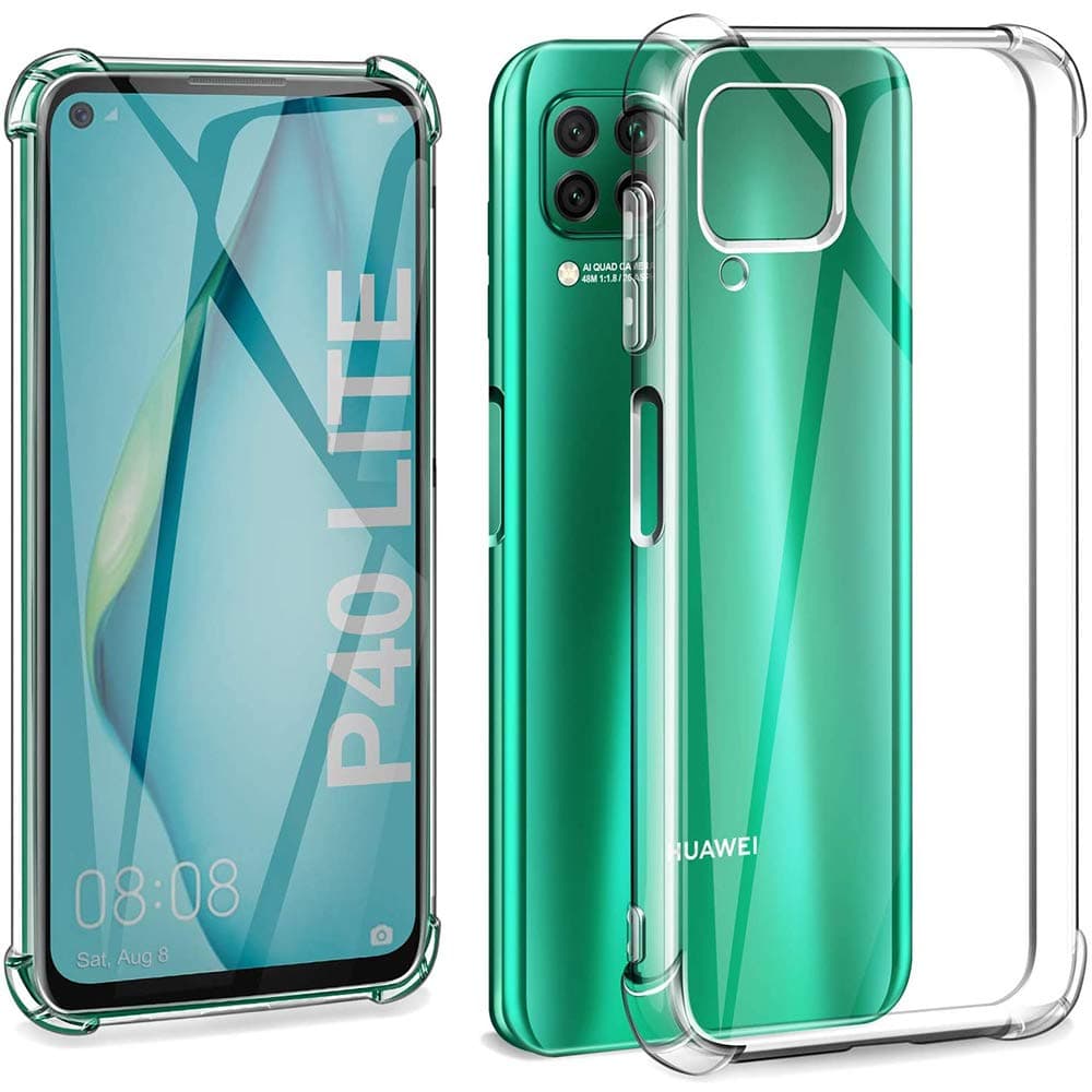 Hually Case for Huawei P40 Lite, Scratch Resistant Shock-Absorption Ultra-Thin, Case with Flexible TPU Hard PC Back All Round Drop-Protection Cover for Huawei P40 Lite