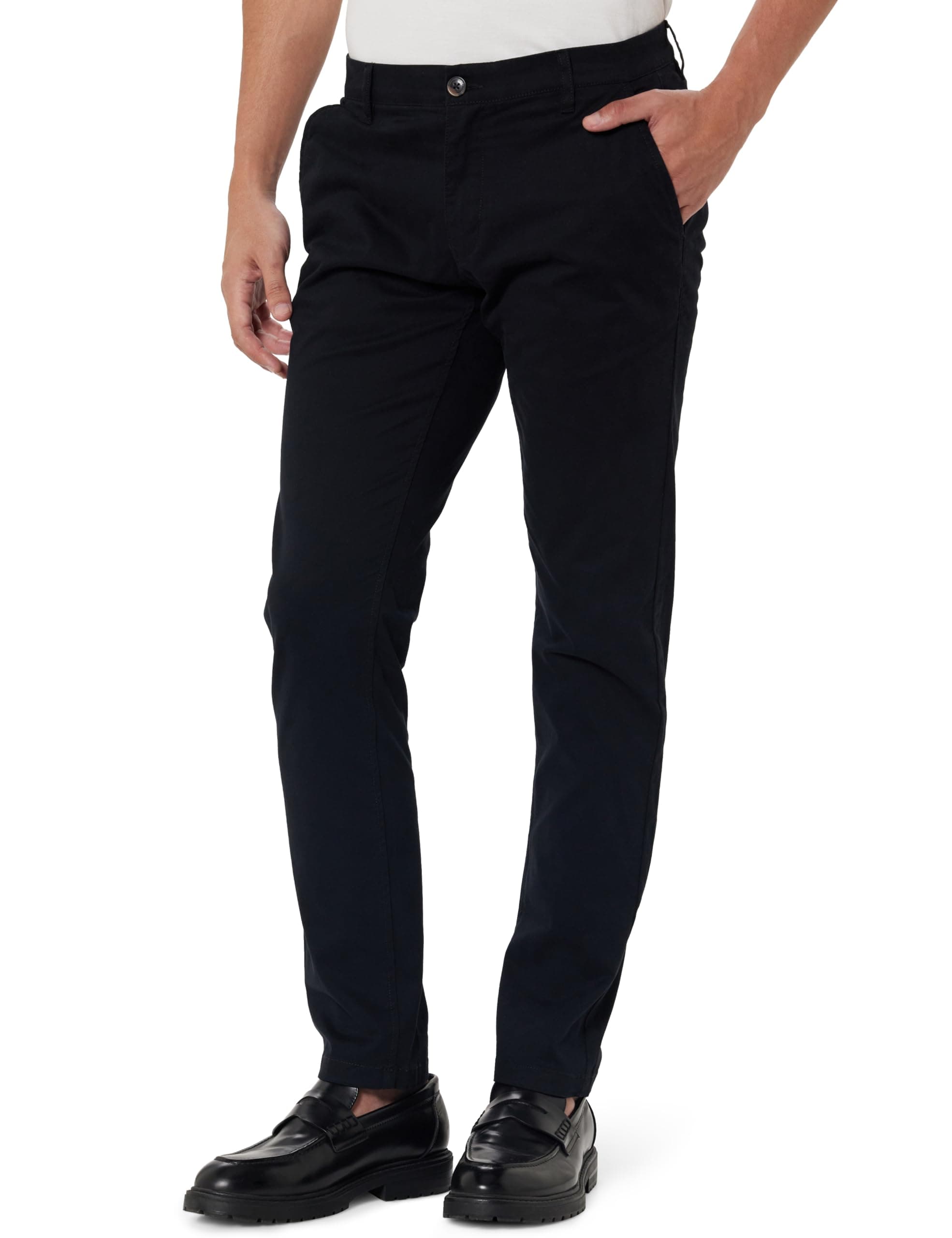 Max Men's Solid Slim Fit Chinos