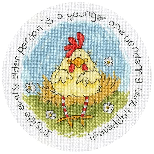 Bothy Threads Counted Cross Stitch Kit - Spring Chicken