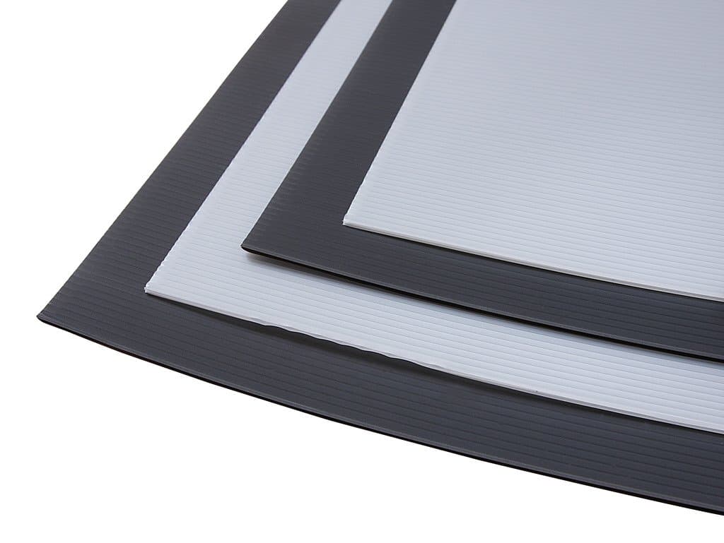 5 x Black Polyflute Correx Sheets for Hard Floor & Surface Protection 2mm x 240cm x 120cm (white optional) - select your pack size