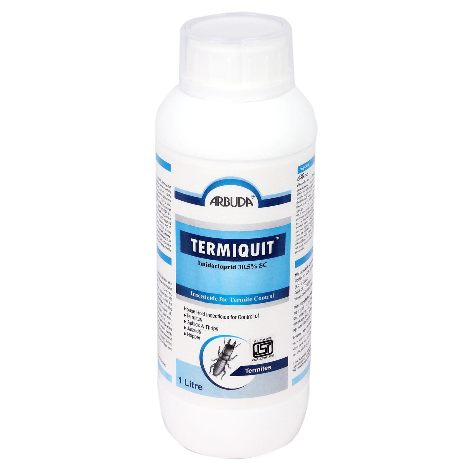 Termiquit Termite/Deemak Killer (1 LTR)| Odorless Solution| Pre & Post Construction Termite Control| Long Lasting Effect
