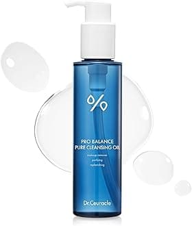Dr.Ceuracle Pro Balance Pure Cleansing Oil - Makeup Sunscreen Remover Oil Cleanser, Korean Facial Cleanser with Hydrating Finish (155 ml / 5.24 fl. oz.)